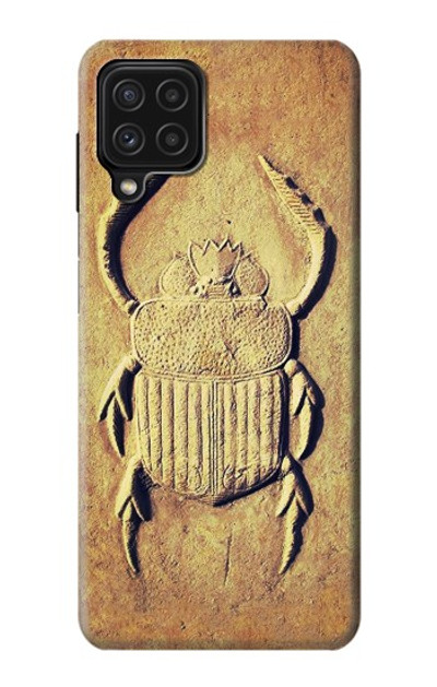 S2401 Egyptian Scarab Beetle Graphic Printed Case Cover Custodia per Samsung Galaxy A22 4G