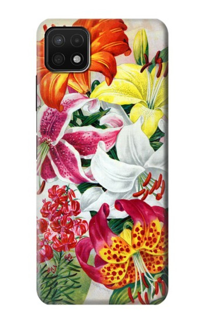 S3205 Retro Art Flowers Case Cover Custodia per Samsung Galaxy A22 5G