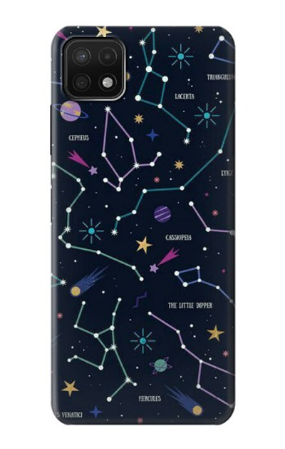 S3220 Star Map Zodiac Constellations Case Cover Custodia per Samsung Galaxy A22 5G