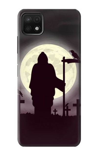 S3262 Grim Reaper Night Moon Cemetery Case Cover Custodia per Samsung Galaxy A22 5G