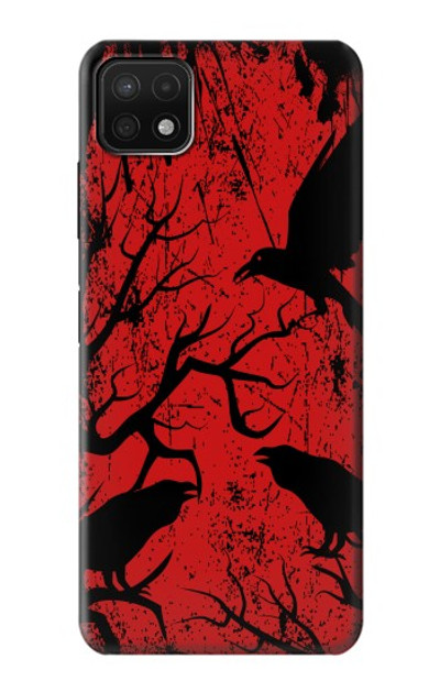 S3325 Crow Black Blood Tree Case Cover Custodia per Samsung Galaxy A22 5G