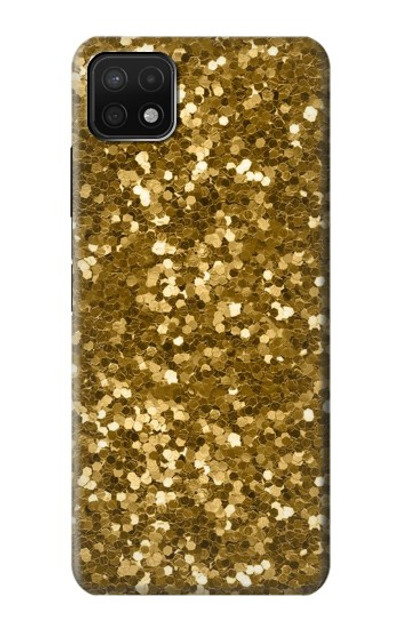 S3388 Gold Glitter Graphic Print Case Cover Custodia per Samsung Galaxy A22 5G