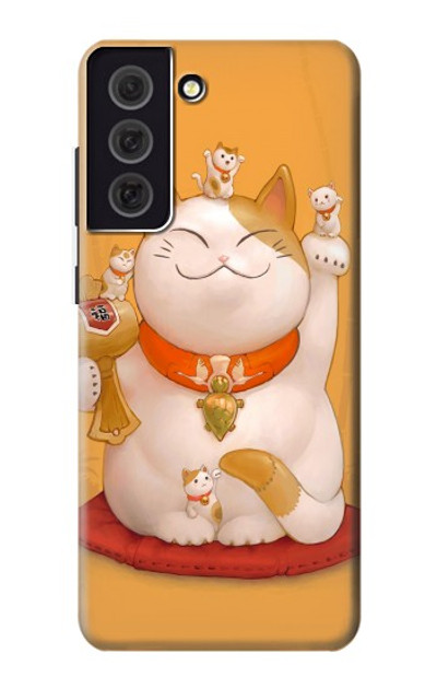 S1217 Maneki Neko Lucky Cat Case Cover Custodia per Samsung Galaxy S21 FE 5G