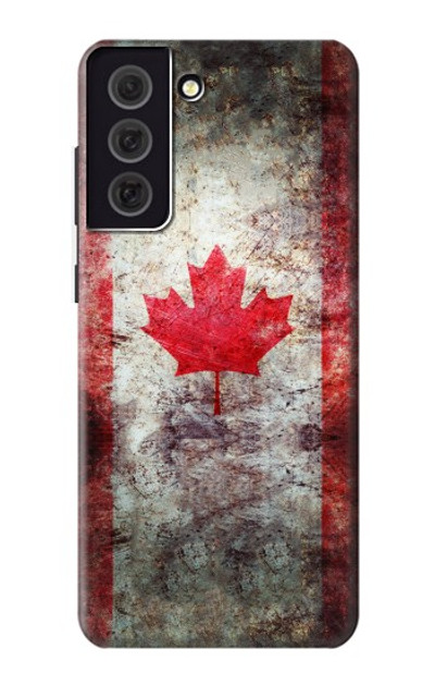 S2490 Canada Maple Leaf Flag Texture Case Cover Custodia per Samsung Galaxy S21 FE 5G