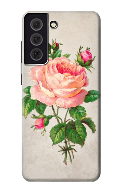 S3079 Vintage Pink Rose Case Cover Custodia per Samsung Galaxy S21 FE 5G