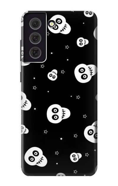 S3261 Smile Skull Halloween Pattern Case Cover Custodia per Samsung Galaxy S21 FE 5G