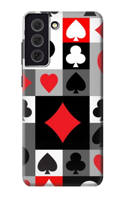 S3463 Poker Card Suit Case Cover Custodia per Samsung Galaxy S21 FE 5G