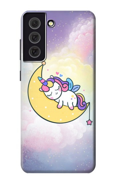 S3485 Cute Unicorn Sleep Case Cover Custodia per Samsung Galaxy S21 FE 5G