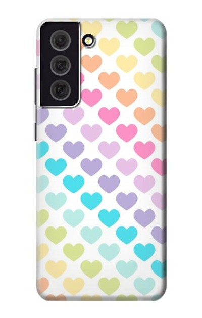 S3499 Colorful Heart Pattern Case Cover Custodia per Samsung Galaxy S21 FE 5G