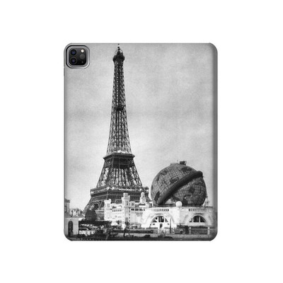 S2350 Old Paris Eiffel Tower Case Cover Custodia per iPad Pro 12.9 (2022, 2021, 2020, 2018), Air 13 (2024)
