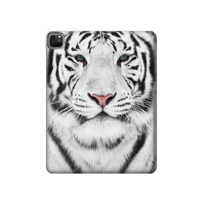 S2553 White Tiger Case Cover Custodia per iPad Pro 12.9 (2022, 2021, 2020, 2018), Air 13 (2024)
