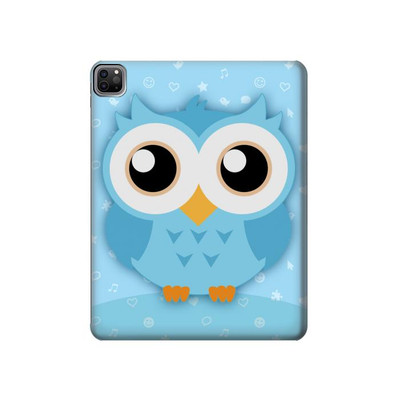 S3029 Cute Blue Owl Case Cover Custodia per iPad Pro 12.9 (2022, 2021, 2020, 2018), iPad Air 13 (2025, 2024) S3029 Cute Blue Owl Case Cover Custodia per iPad Pro 12.9 (2022, 2021, 2020, 2018), iPad Air 13 (2025, 2024)