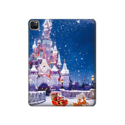 S3282 Santa Xmas Castle Case Cover Custodia per iPad Pro 12.9 (2022, 2021, 2020, 2018), Air 13 (2024)