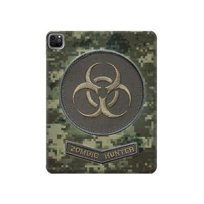 S3468 Biohazard Zombie Hunter Graphic Case Cover Custodia per iPad Pro 12.9 (2022, 2021, 2020, 2018), Air 13 (2024)