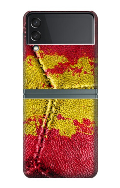 S3315 Spain Flag Vintage Football Graphic Case For Samsung Galaxy Z Flip 3 5G