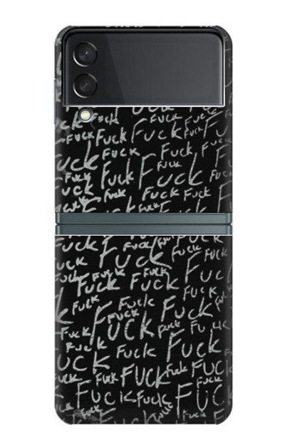 S3478 Funny Words Blackboard Case For Samsung Galaxy Z Flip 3 5G