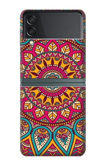 S3694 Hippie Art Pattern Case For Samsung Galaxy Z Flip 3 5G