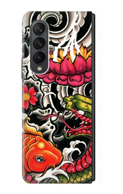 S0605 Yakuza Tattoo Case For Samsung Galaxy Z Fold 3 5G