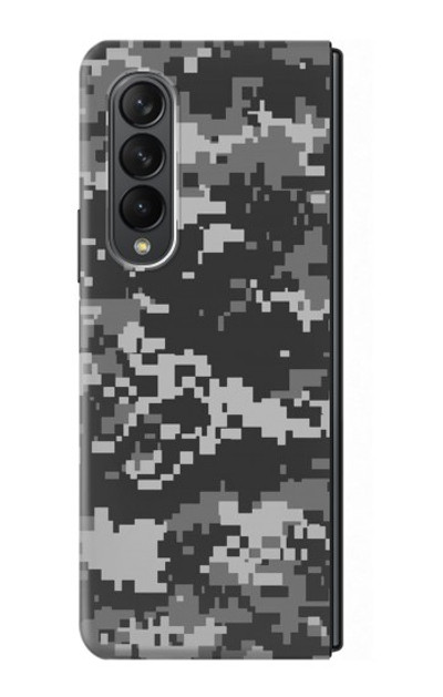 S3293 Urban Black Camo Camouflage Case For Samsung Galaxy Z Fold 3 5G