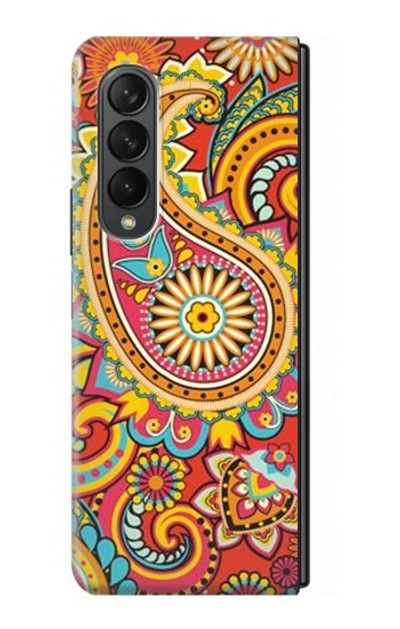 S3402 Floral Paisley Pattern Seamless Case For Samsung Galaxy Z Fold 3 5G