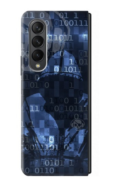 S3431 Digital Code Cyber Hacker Case For Samsung Galaxy Z Fold 3 5G