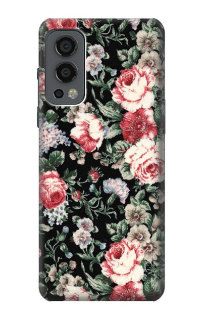 S2727 Vintage Rose Pattern Case Cover Custodia per OnePlus Nord 2 5G