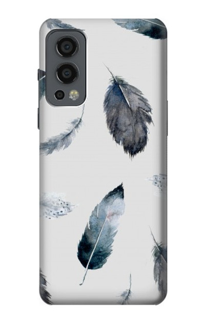 S3085 Feather Paint Pattern Case Cover Custodia per OnePlus Nord 2 5G