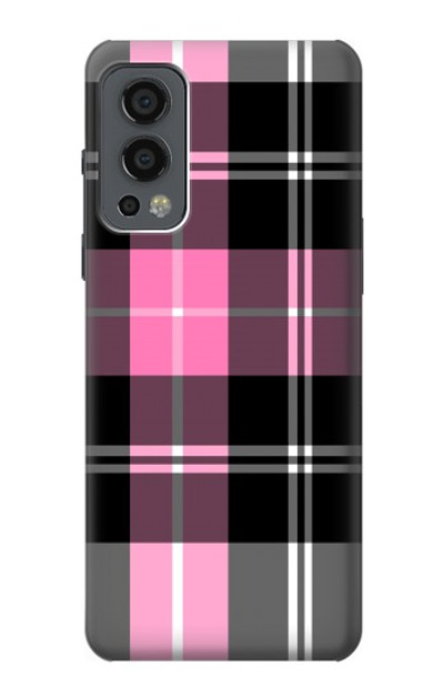 S3091 Pink Plaid Pattern Case Cover Custodia per OnePlus Nord 2 5G