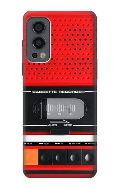 S3204 Red Cassette Recorder Graphic Case Cover Custodia per OnePlus Nord 2 5G