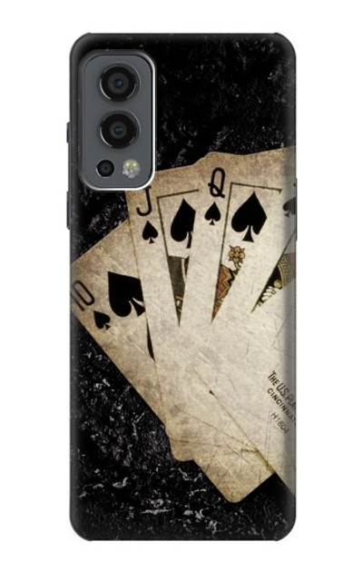 S3231 Vintage Royal Straight Flush Cards Case Cover Custodia per OnePlus Nord 2 5G