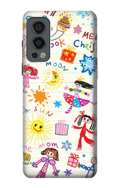 S3280 Kids Drawing Case Cover Custodia per OnePlus Nord 2 5G