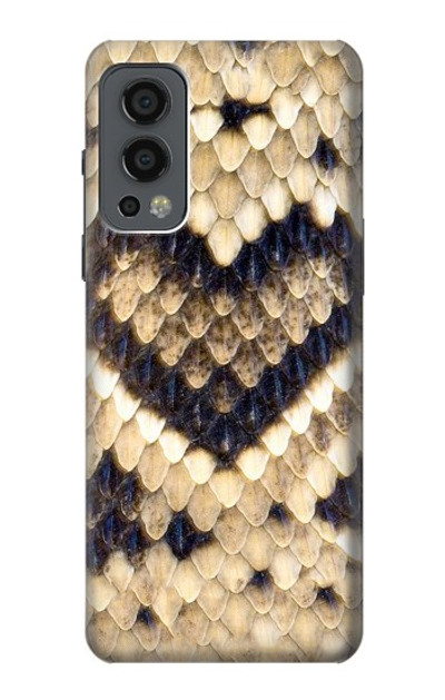 S3417 Diamond Rattle Snake Graphic Print Case Cover Custodia per OnePlus Nord 2 5G