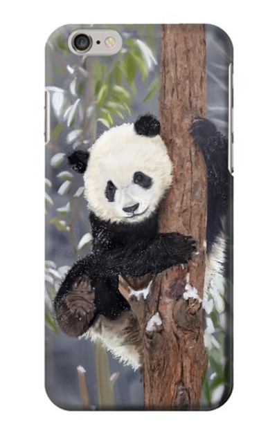 S3793 Cute Baby Panda Snow Painting Case Cover Custodia per iPhone 6 Plus, iPhone 6s Plus