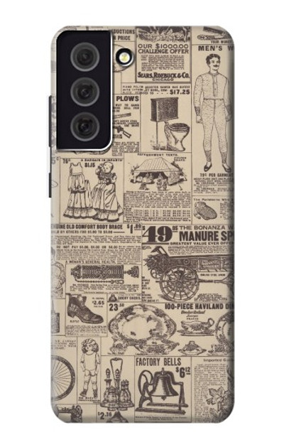 S3819 Retro Vintage Paper Case Cover Custodia per Samsung Galaxy S21 FE 5G