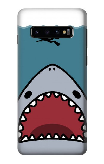 S3825 Cartoon Shark Sea Diving Case Cover Custodia per Samsung Galaxy S10