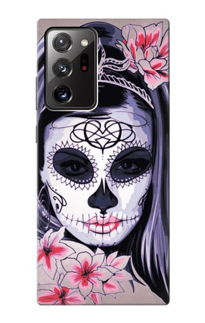 S3821 Sugar Skull Steam Punk Girl Gothic Case Cover Custodia per Samsung Galaxy Note 20 Ultra, Ultra 5G