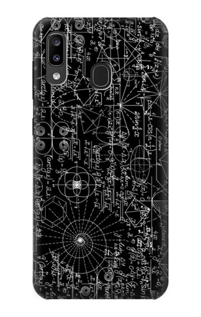 S3808 Mathematics Blackboard Case Cover Custodia per Samsung Galaxy A20, Galaxy A30