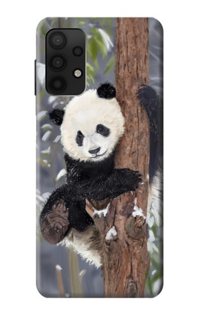 S3793 Cute Baby Panda Snow Painting Case Cover Custodia per Samsung Galaxy A32 4G