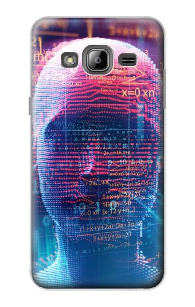 S3800 Digital Human Face Case Cover Custodia per Samsung Galaxy J3 (2016)