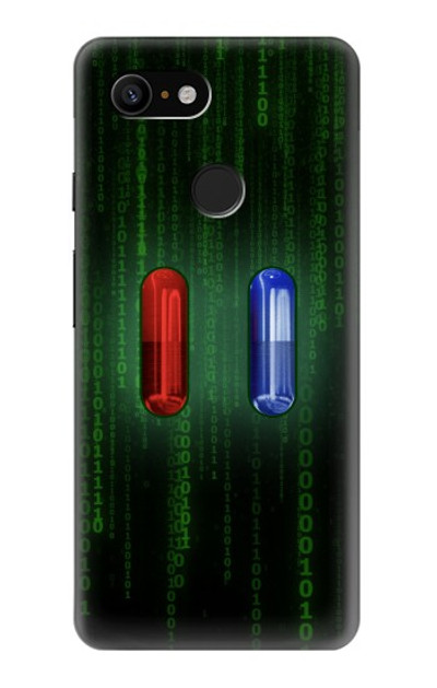 S3816 Red Pill Blue Pill Capsule Case Cover Custodia per Google Pixel 3