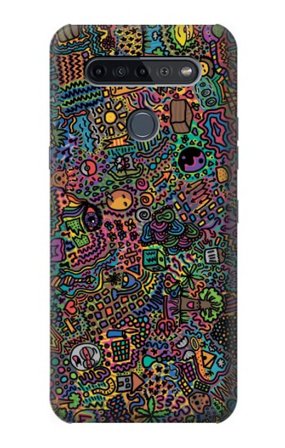 S3815 Psychedelic Art Case Cover Custodia per LG K51S