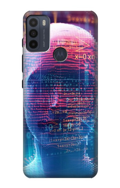 S3800 Digital Human Face Case Cover Custodia per Motorola Moto G50