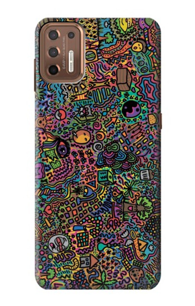 S3815 Psychedelic Art Case Cover Custodia per Motorola Moto G9 Plus