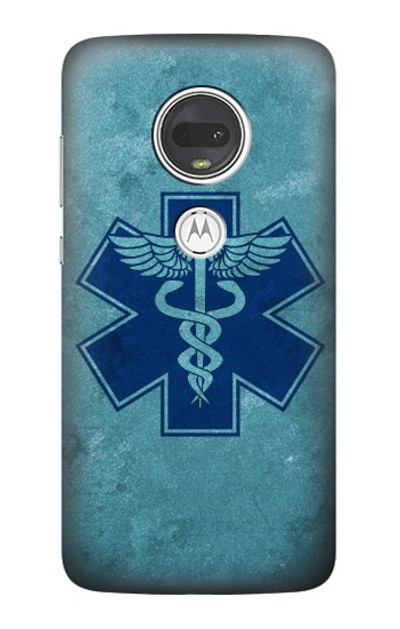 S3824 Caduceus Medical Symbol Case Cover Custodia per Motorola Moto G7, Moto G7 Plus