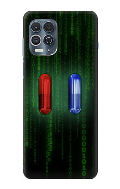 S3816 Red Pill Blue Pill Capsule Case Cover Custodia per Motorola Edge S