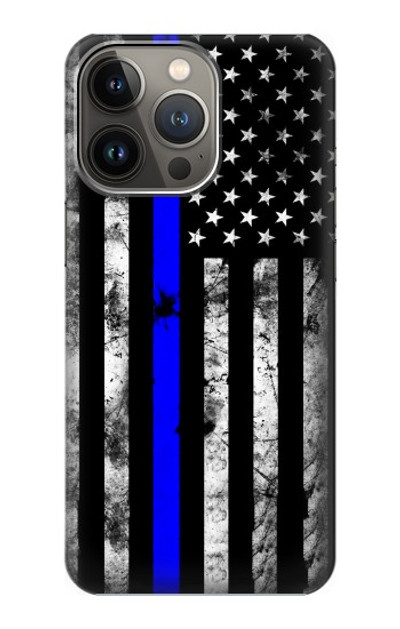 S3244 Thin Blue Line USA Case Cover Custodia per iPhone 13 Pro