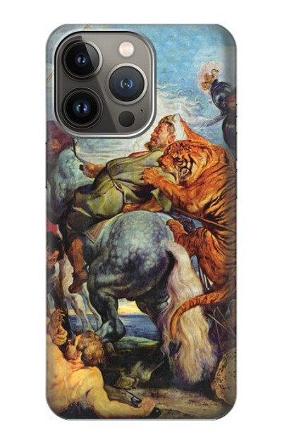 S3331 Peter Paul Rubens Tiger und Lowenjagd Case Cover Custodia per iPhone 13 Pro