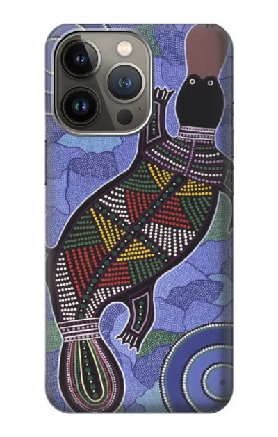 S3387 Platypus Australian Aboriginal Art Case Cover Custodia per iPhone 13 Pro