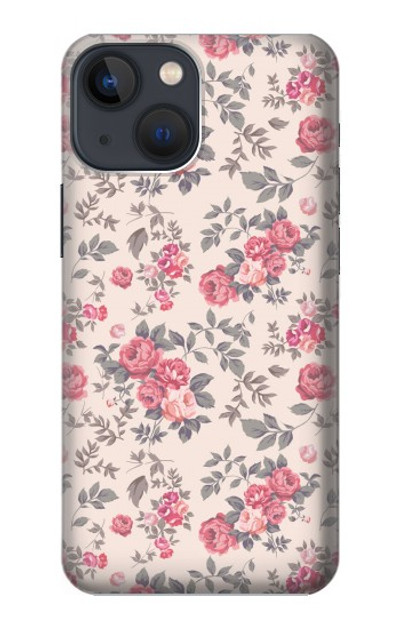 S3095 Vintage Rose Pattern Case Cover Custodia per iPhone 13 mini