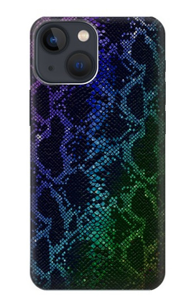 S3366 Rainbow Python Skin Graphic Print Case Cover Custodia per iPhone 13 mini